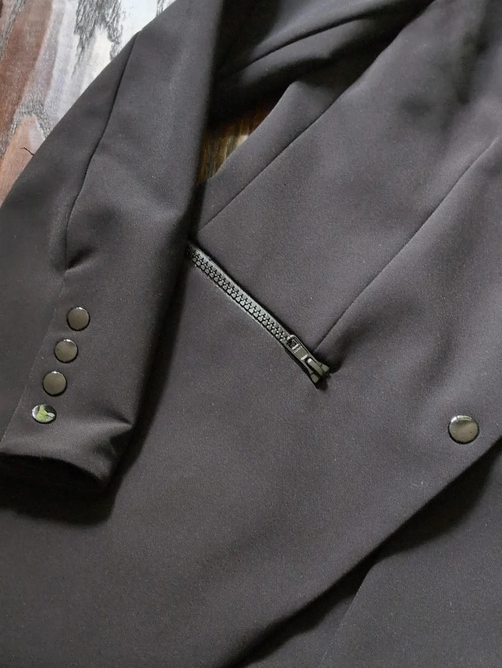 VERONICA BEARD I Classic Black Core Scuba Single-Breasted Jacket Blazer, 8